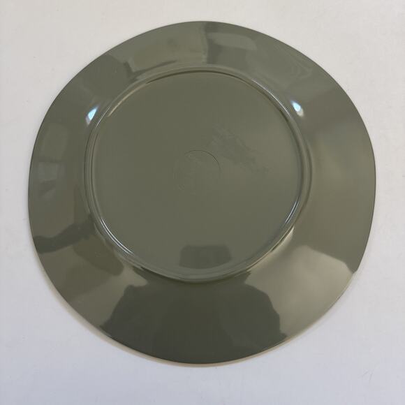 Set of 6 Crate & Barrel Melamine Dinner Plates Woven Texture Beach House 10.5" - Picture 4 of 8